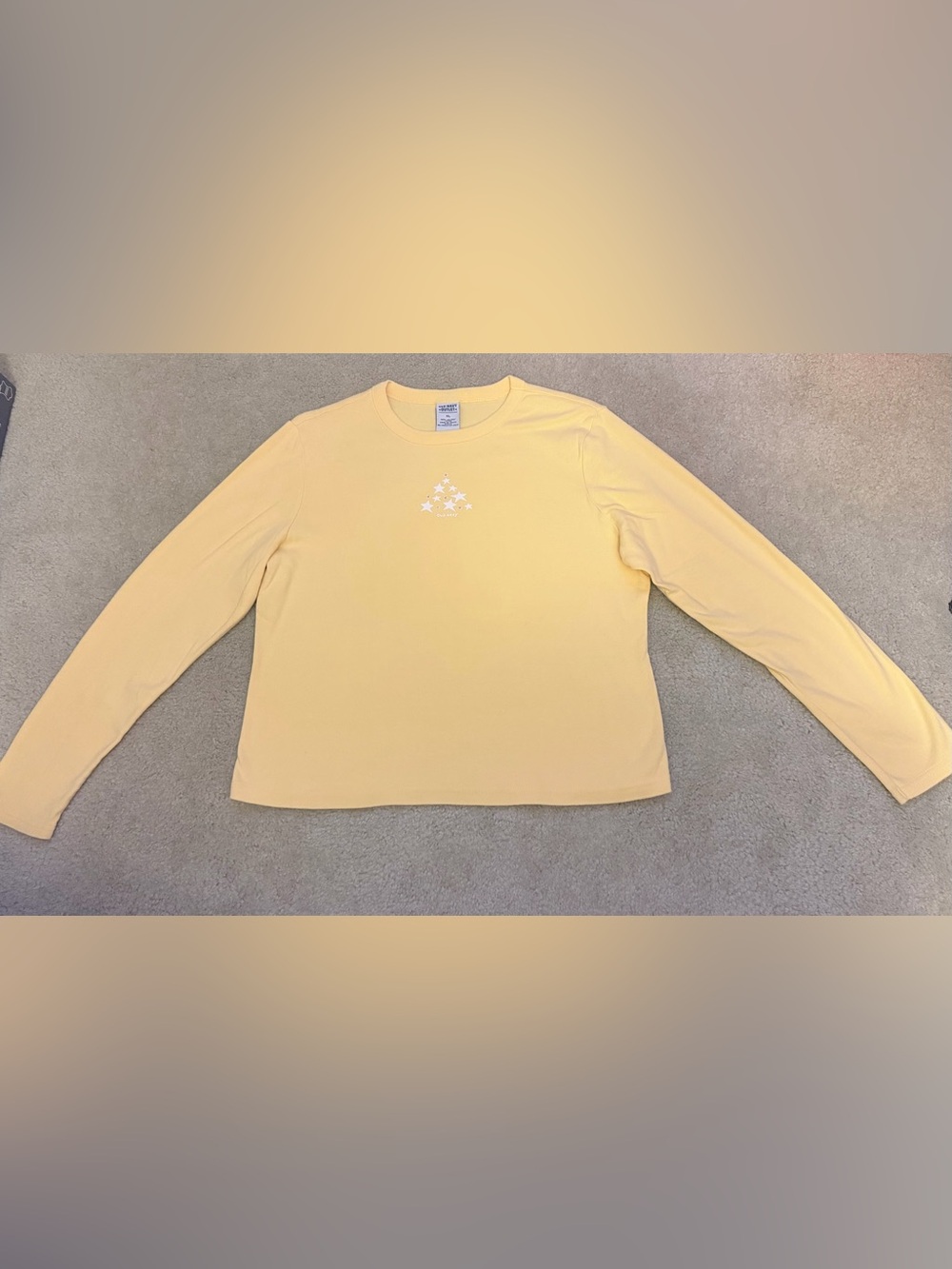 Women's Long Sleeve Crewneck Sweater - Pale Yellow